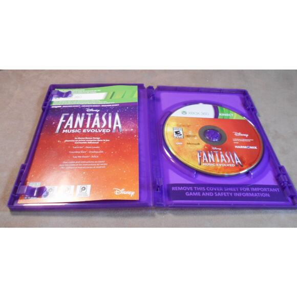2014 Disney Fantasia Music Evolved XBOX 360 Kinect Game Harmonix - Picture 2 of 6